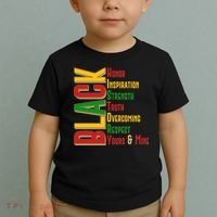 Black History Honor Inspiration Strength Truth Overcoming Respect Yours And Mine Toddler T-Shirt thumb 2