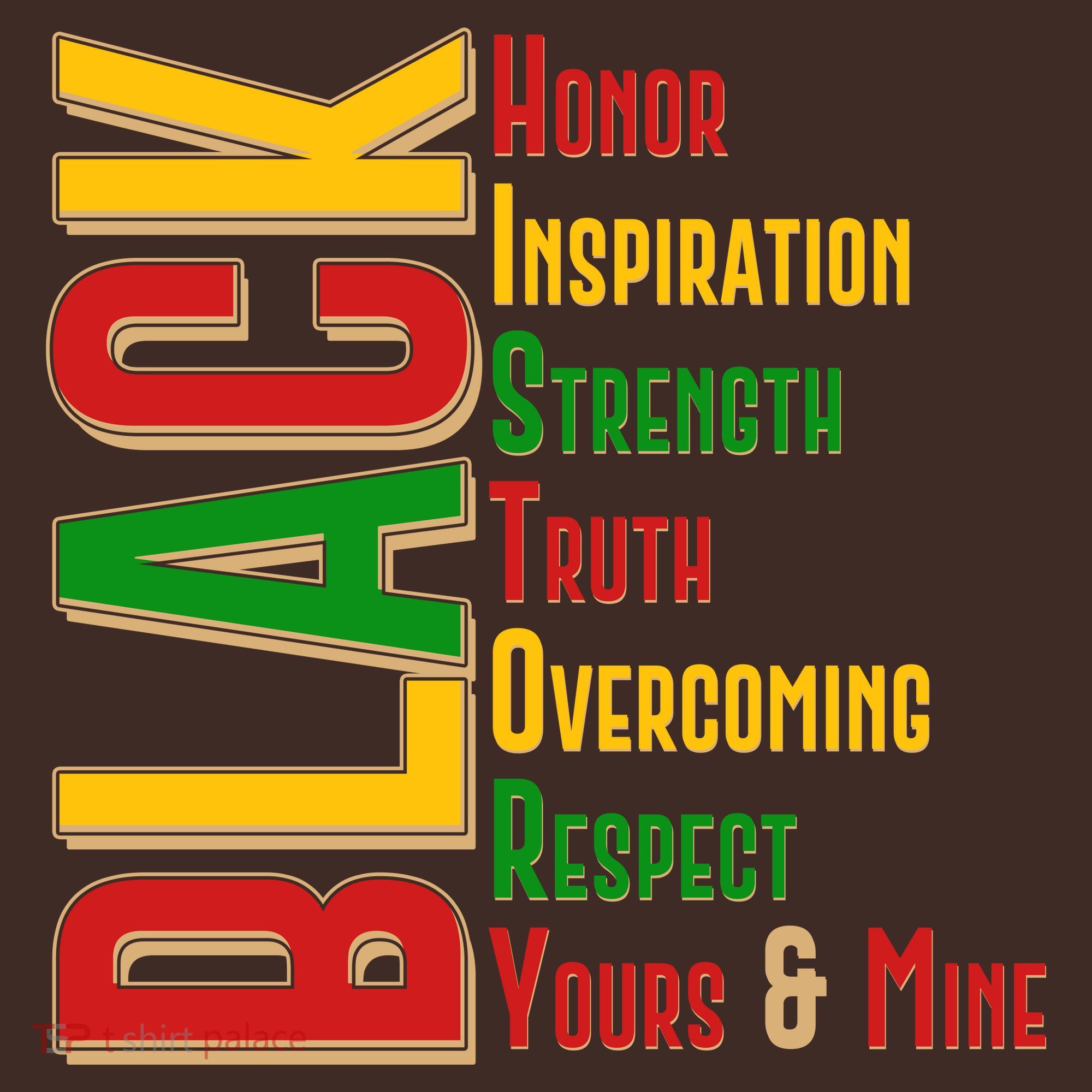 Black History Honor Inspiration Strength Truth Overcoming Respect Yours And Mine Coaster