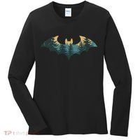 Bat Hunting Hiking Outdoor Camping Forest Women Bat Women's Long Sleeve Shirt thumb 0