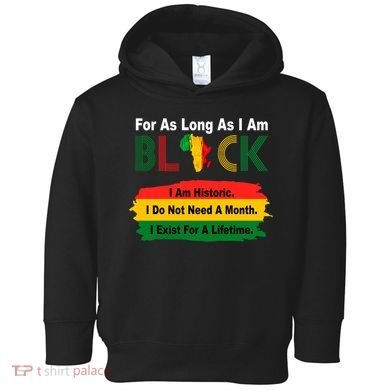 Black History Historic Month Toddler Hoodie