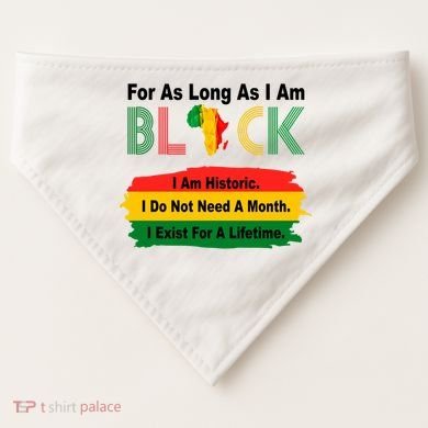 Black History Historic Month USA-Made Doggie Bandana