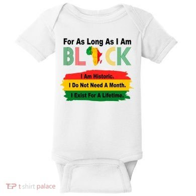Black History Historic Month Baby Bodysuit