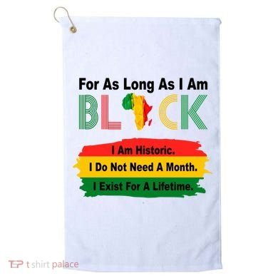 Black History Historic Month Golf Towel