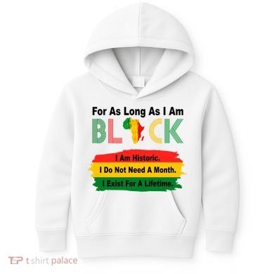 Black History Historic Month Kids Hoodie
