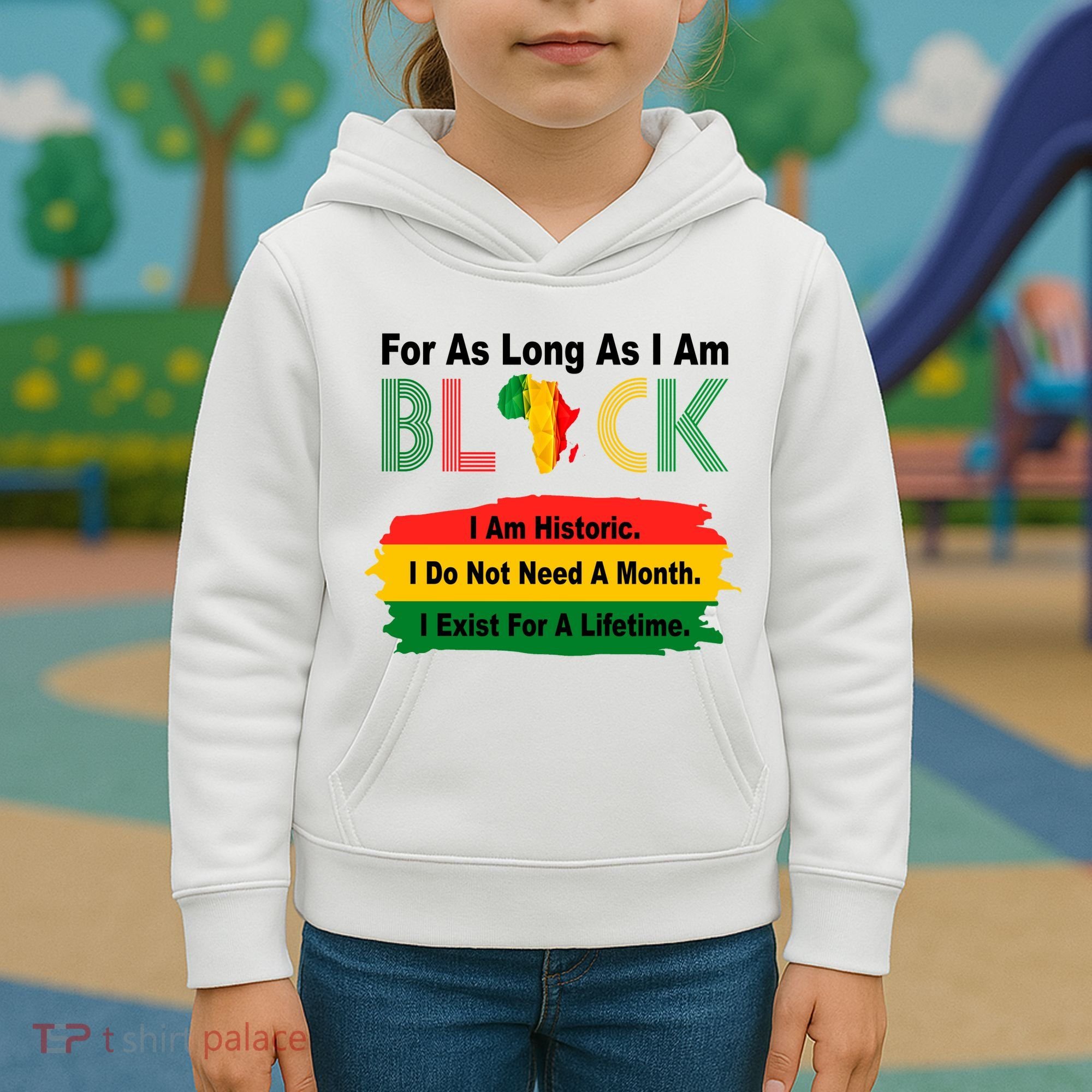 Black History Historic Month Kids Hoodie