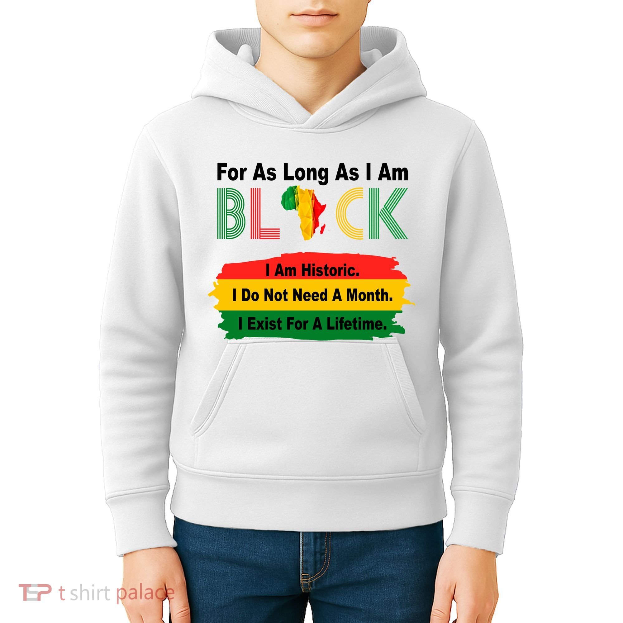 Black History Historic Month Kids Hoodie