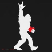 Bigfoot Holding Heart Valentines Day I Love You Hand For Asl Women's Hoodie thumb 2