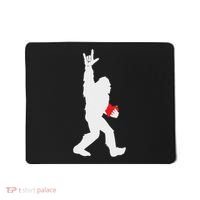 Bigfoot Holding Heart Valentines Day I Love You Hand For Asl Mousepad thumb 0
