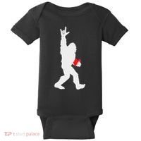Bigfoot Holding Heart Valentines Day I Love You Hand For Asl Baby Bodysuit thumb 0