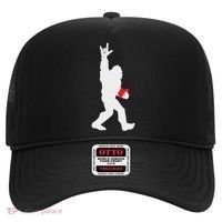 Bigfoot Holding Heart Valentines Day I Love You Hand For Asl Hat thumb 0