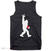 Bigfoot Holding Heart Valentines Day I Love You Hand For Asl Tank Top thumb 0