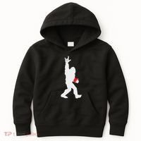 Bigfoot Holding Heart Valentines Day I Love You Hand For Asl Kids Hoodie thumb 0