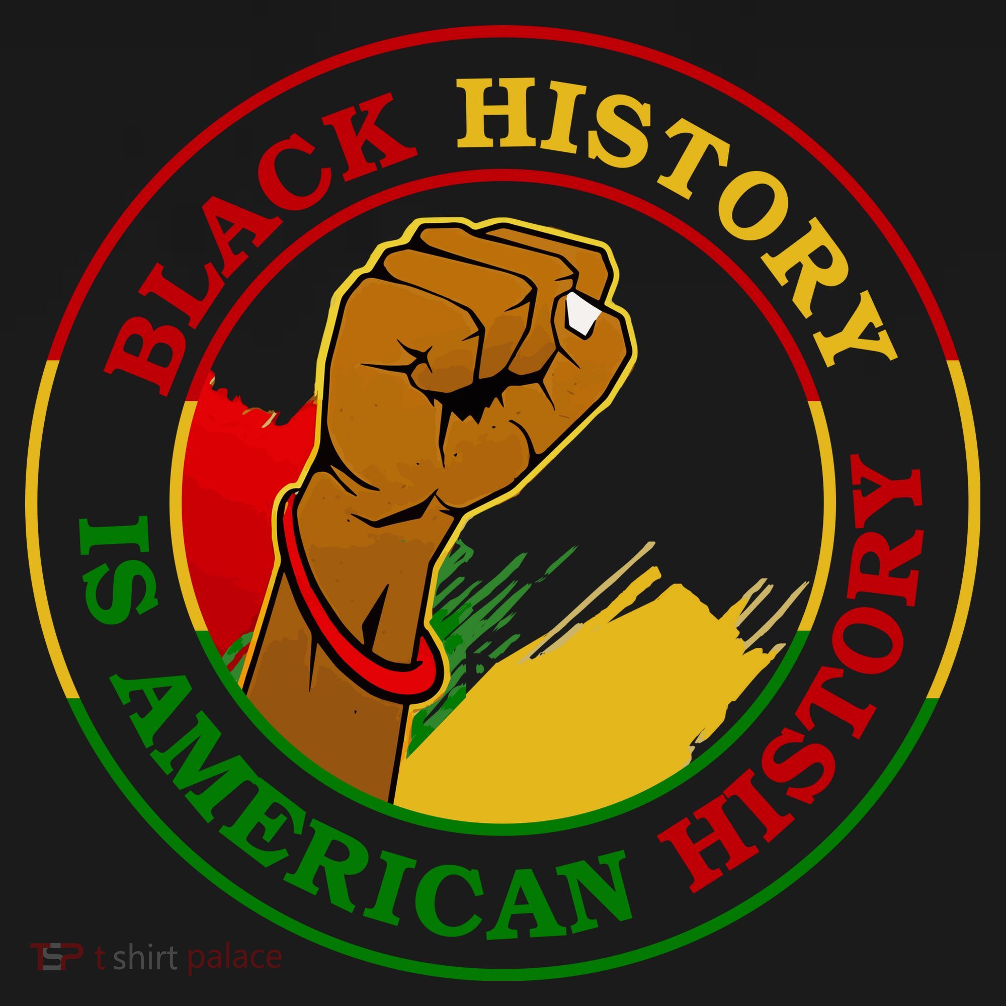 Black History Is American History Fist Women's Hoodie