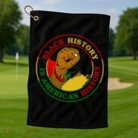 Black History Is American History Fist Golf Towel thumb 1