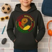 Black History Is American History Fist Kids Hoodie thumb 2