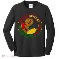 Black History Is American History Fist Kids Long Sleeve Shirt thumb 0