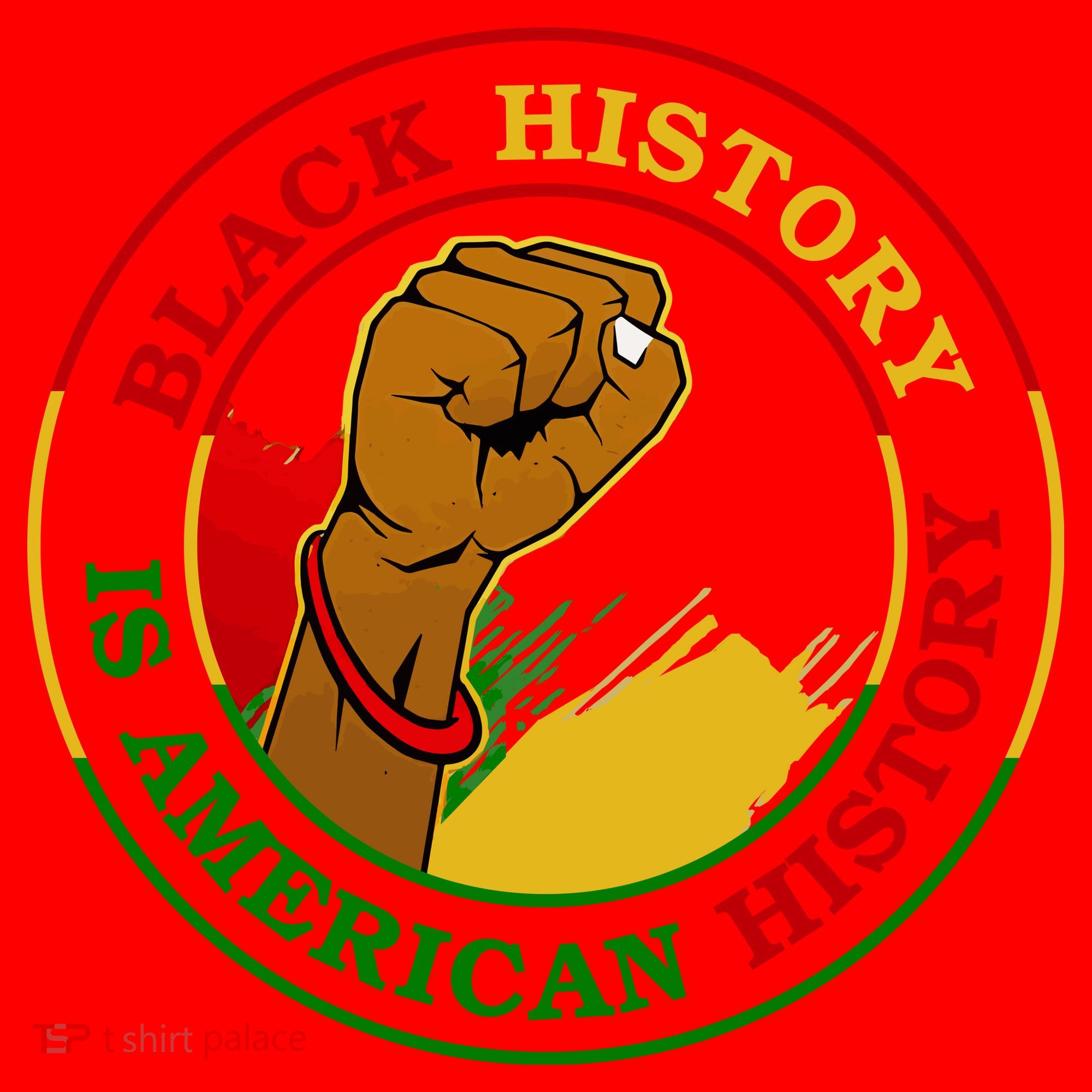 Black History Is American History Fist Santa Hat