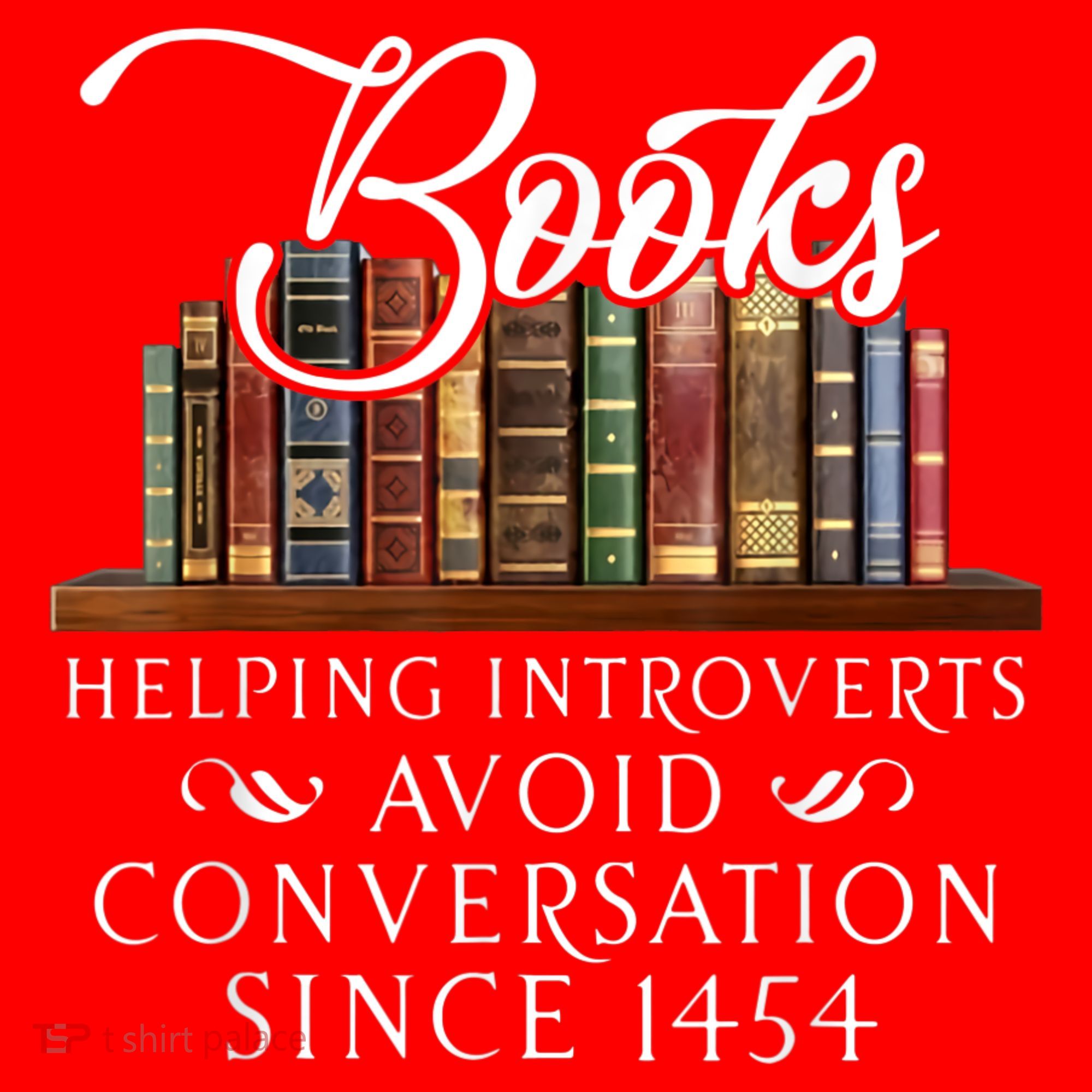 Books Helping Introverts Avoid Conversation Since 1454 Santa Hat