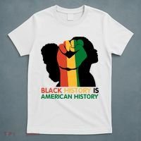 Black History Is American History Pride Fist T-Shirt thumb 5