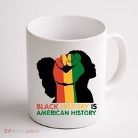 Black History Is American History Pride Fist Coffee Mug thumb 1