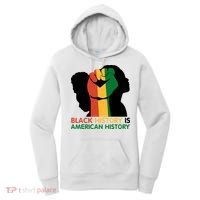 Black History Is American History Pride Fist Women's Hoodie thumb 0