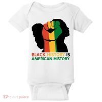 Black History Is American History Pride Fist Baby Bodysuit thumb 0