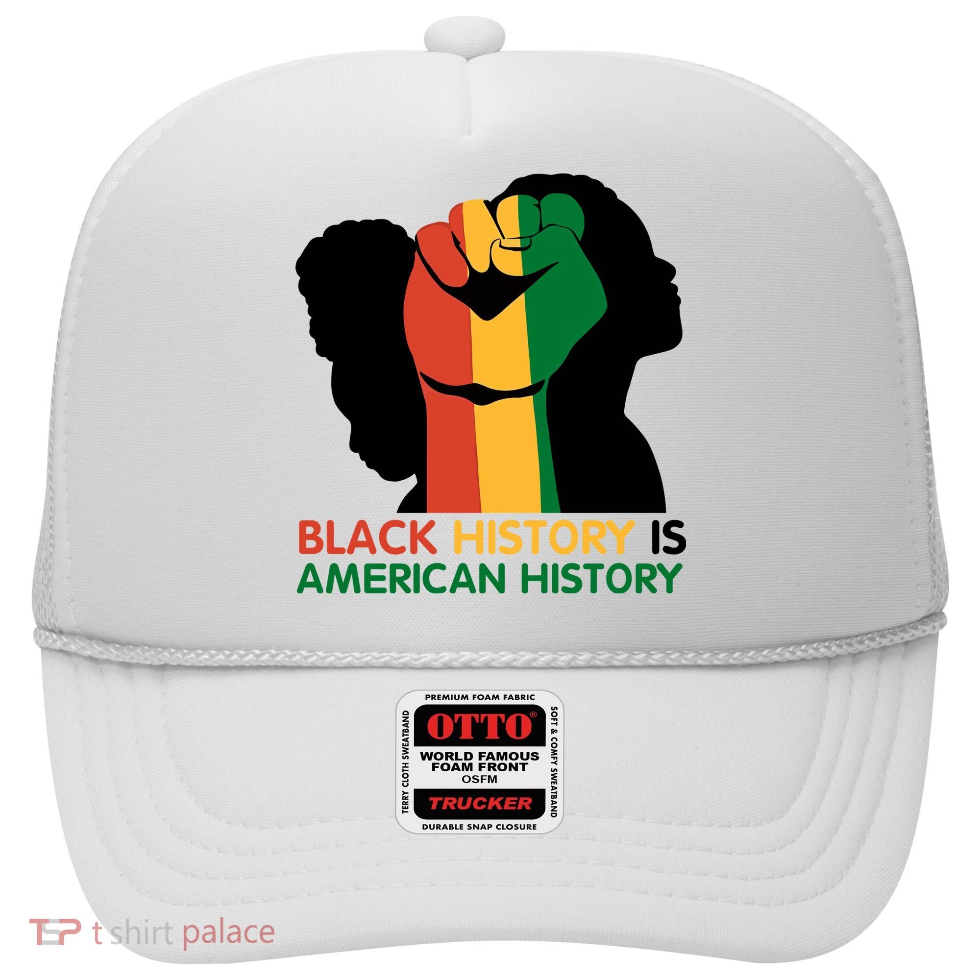 Black History Is American History Pride Fist Hat
