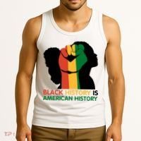 Black History Is American History Pride Fist Tank Top thumb 3