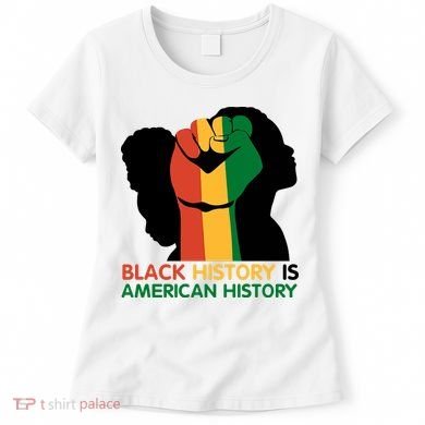 Black History Is American History Pride Fist Women's T-Shirt