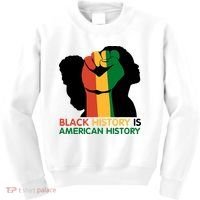 Black History Is American History Pride Fist Kids Sweatshirt thumb 0