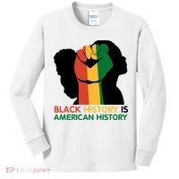 Black History Is American History Pride Fist Kids Long Sleeve Shirt thumb 0