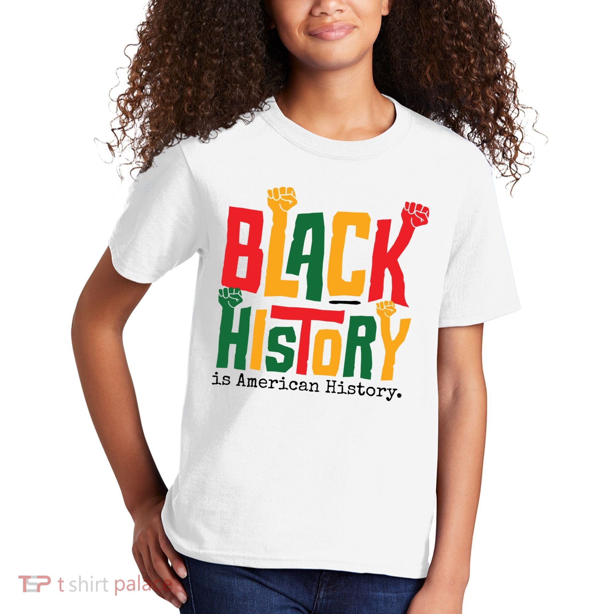 Black History Is American History Kids T-Shirt