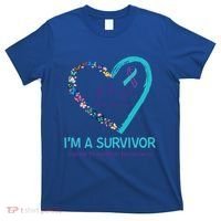 Butterfly Heart IM A Survivor Suicide Prevention Awareness Funny Gift T-Shirt thumb 0