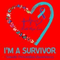 Butterfly Heart IM A Survivor Suicide Prevention Awareness Funny Gift Santa Hat thumb 1