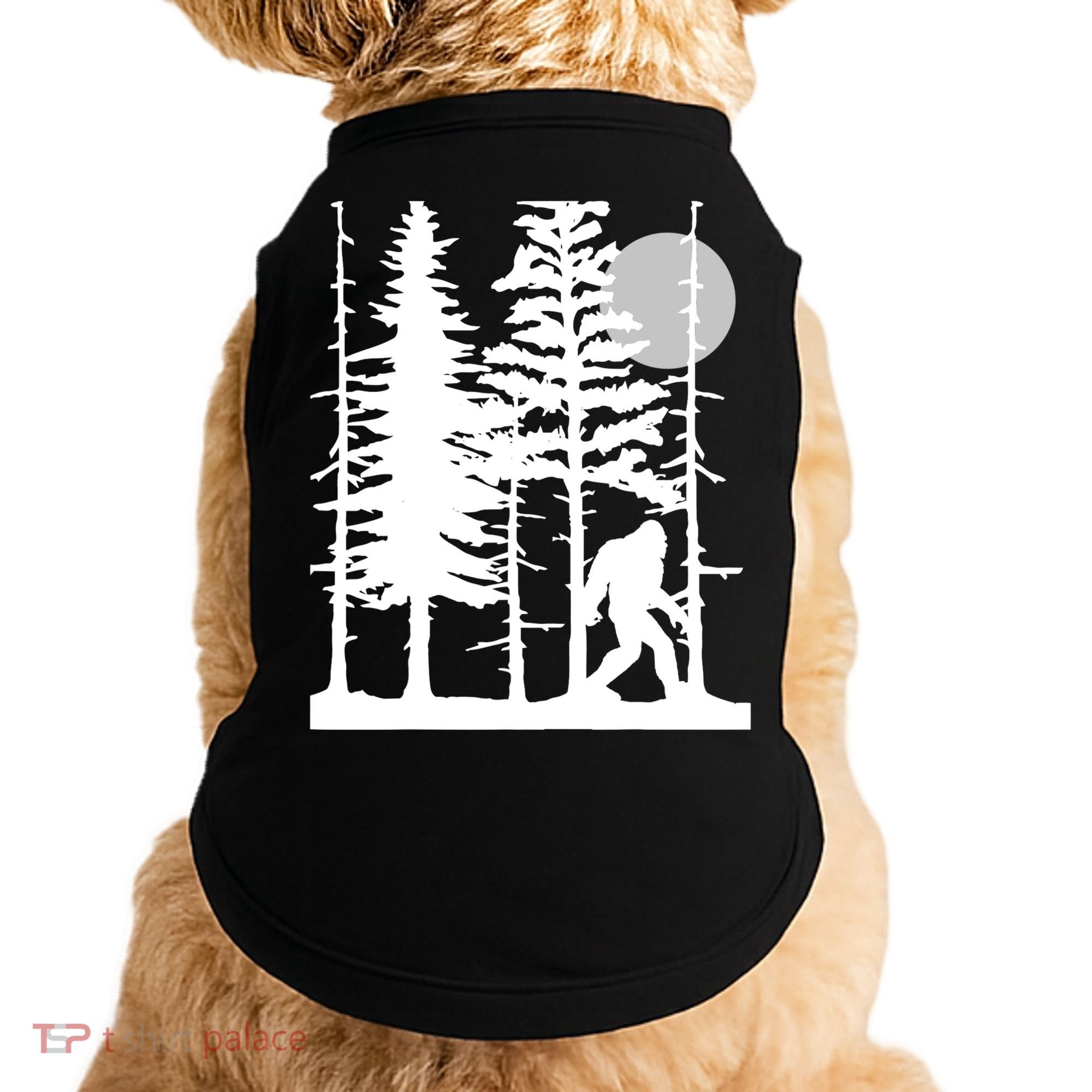 Bigfoot Hiding In Forest For Sasquatch Believers Doggie Tank