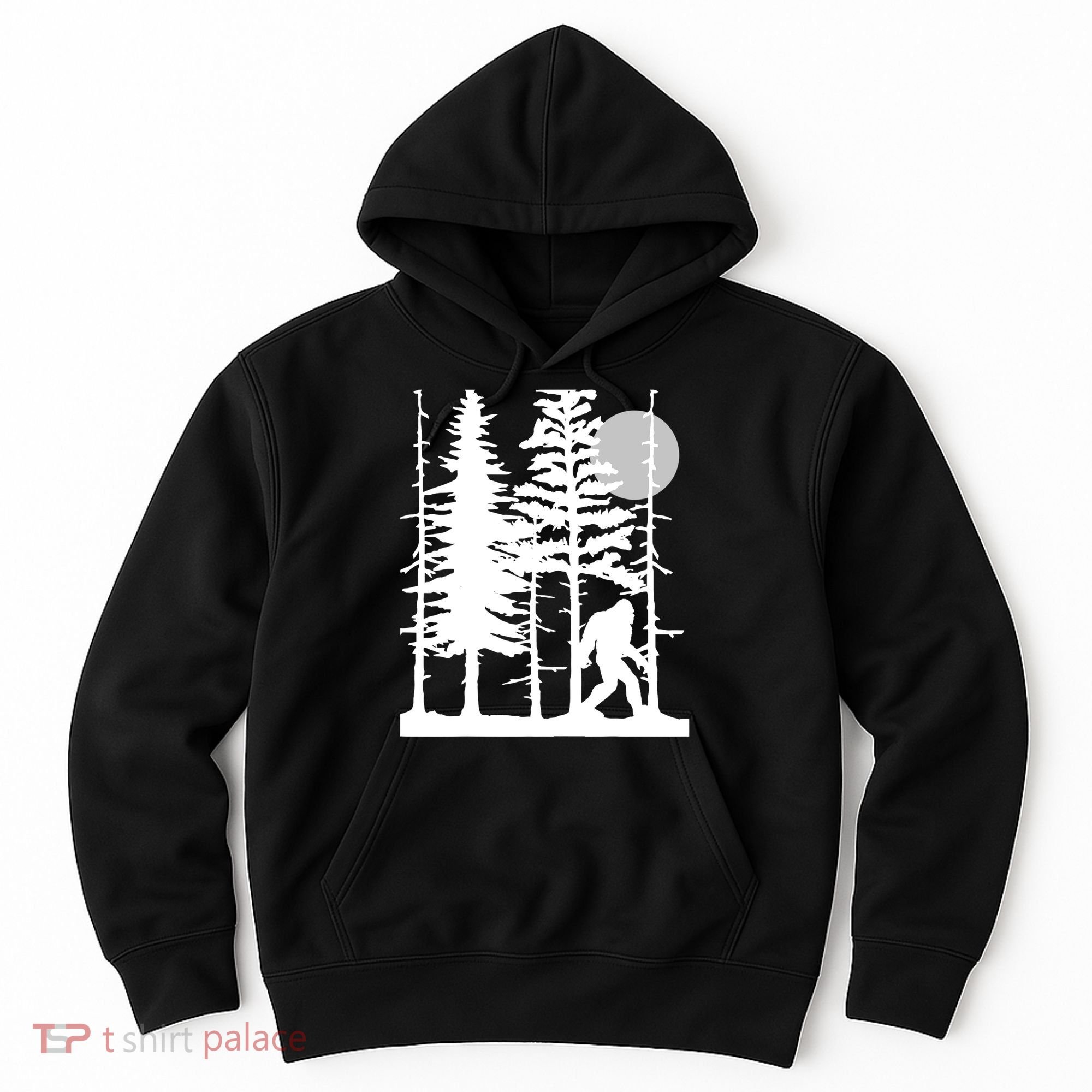 Bigfoot Hiding In Forest For Sasquatch Believers Hoodie