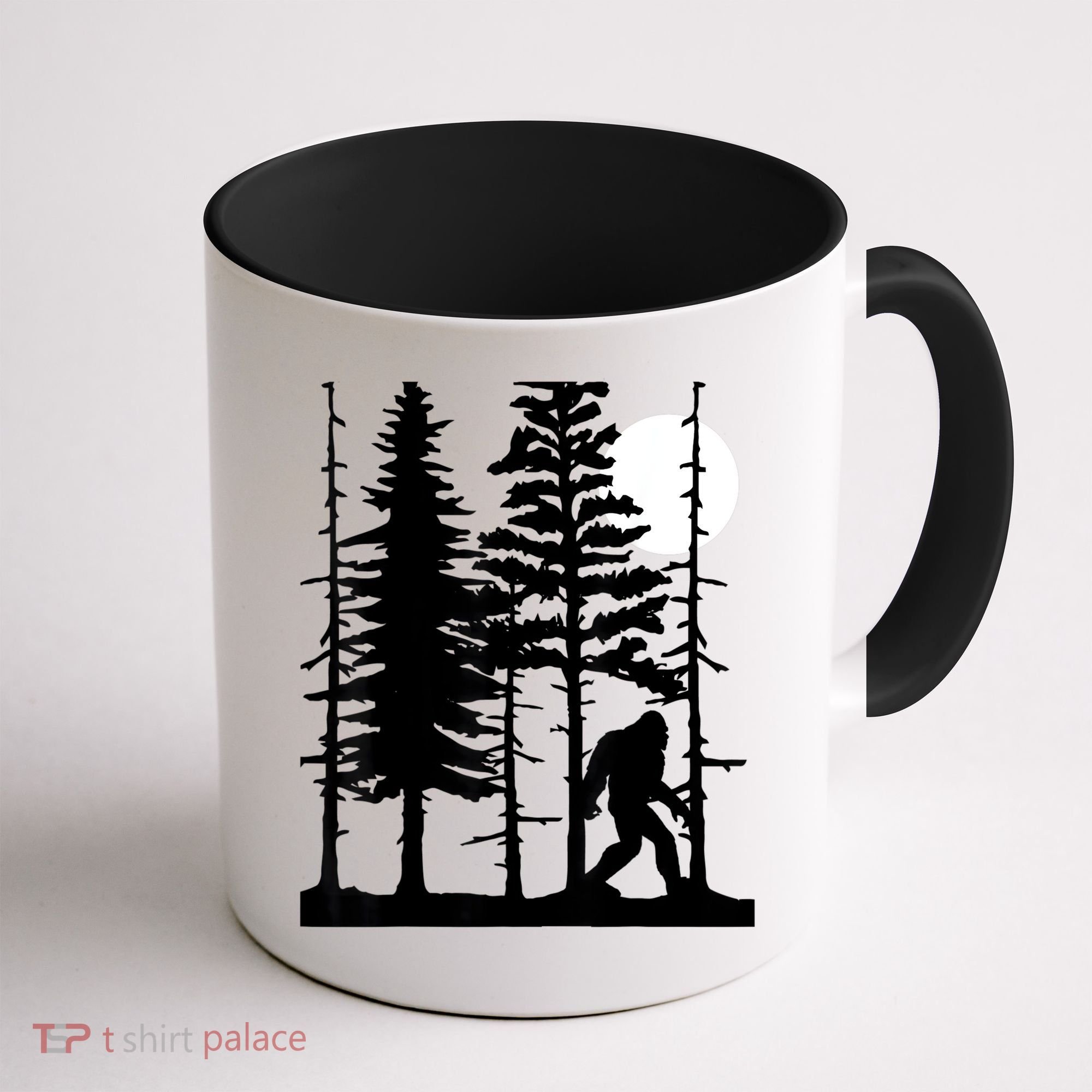 Bigfoot Hiding In Forest For Sasquatch Believers Coffee Mug
