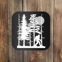 Bigfoot Hiding In Forest For Sasquatch Believers Coaster thumb 0