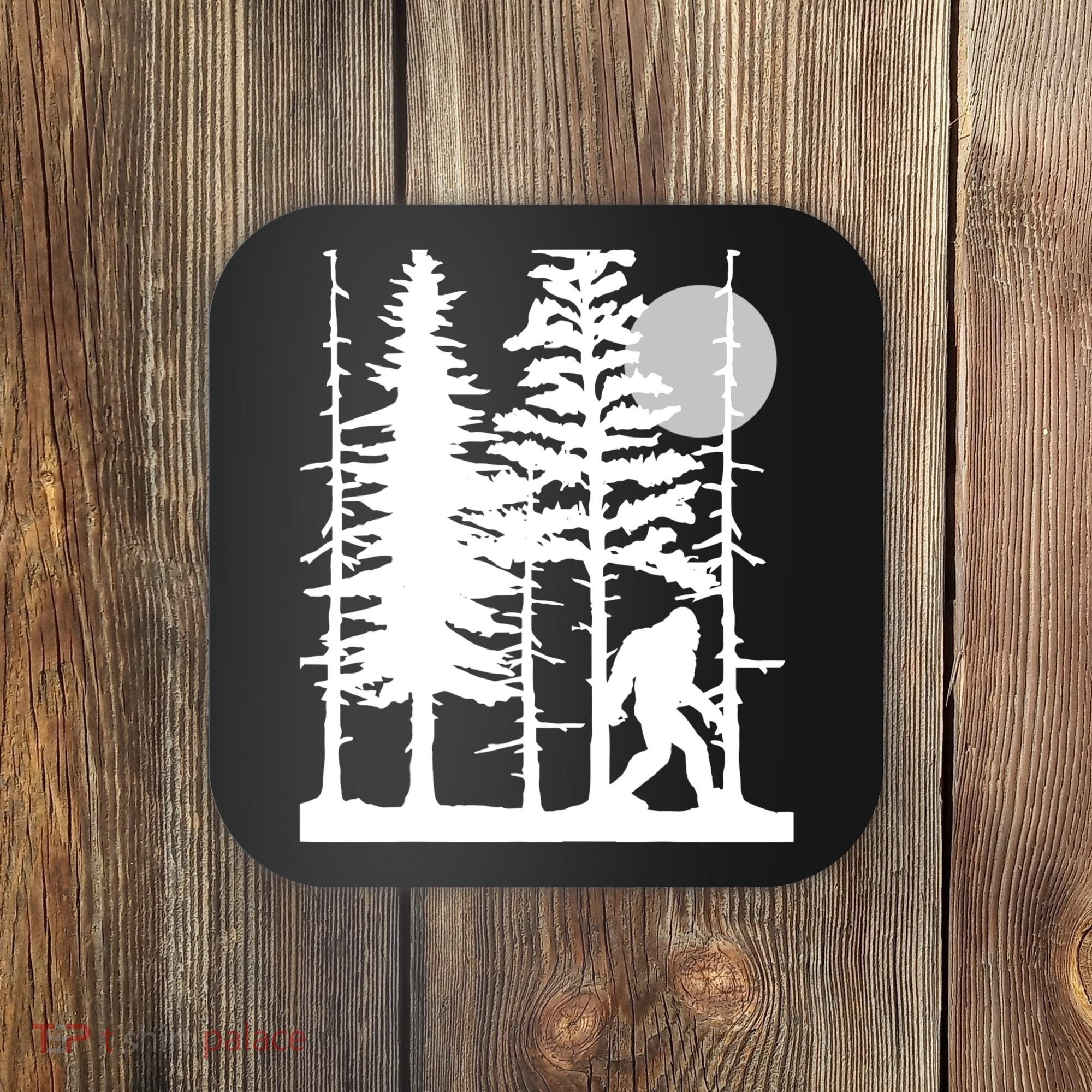 Bigfoot Hiding In Forest For Sasquatch Believers Coaster