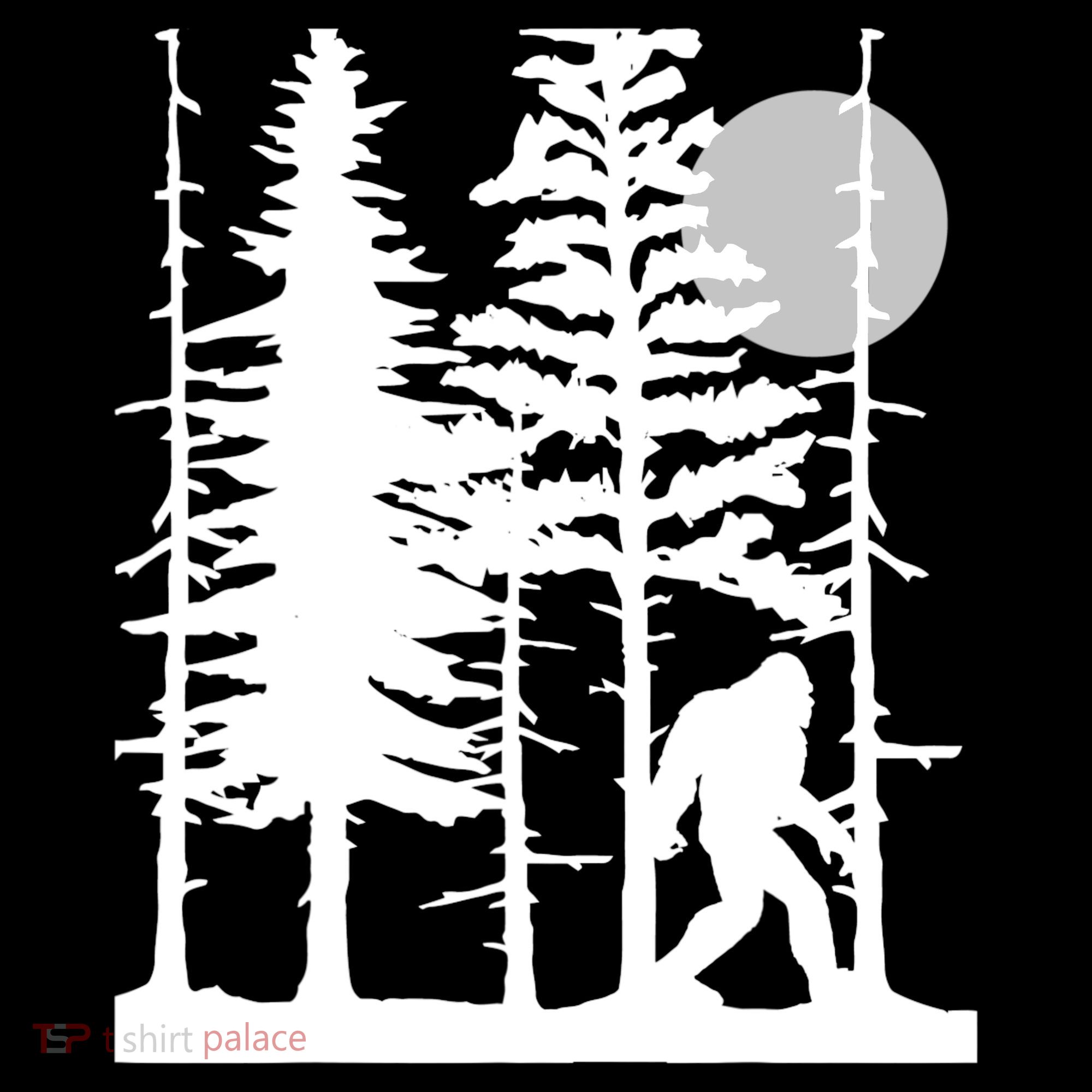 Bigfoot Hiding In Forest For Sasquatch Believers Women's Hoodie