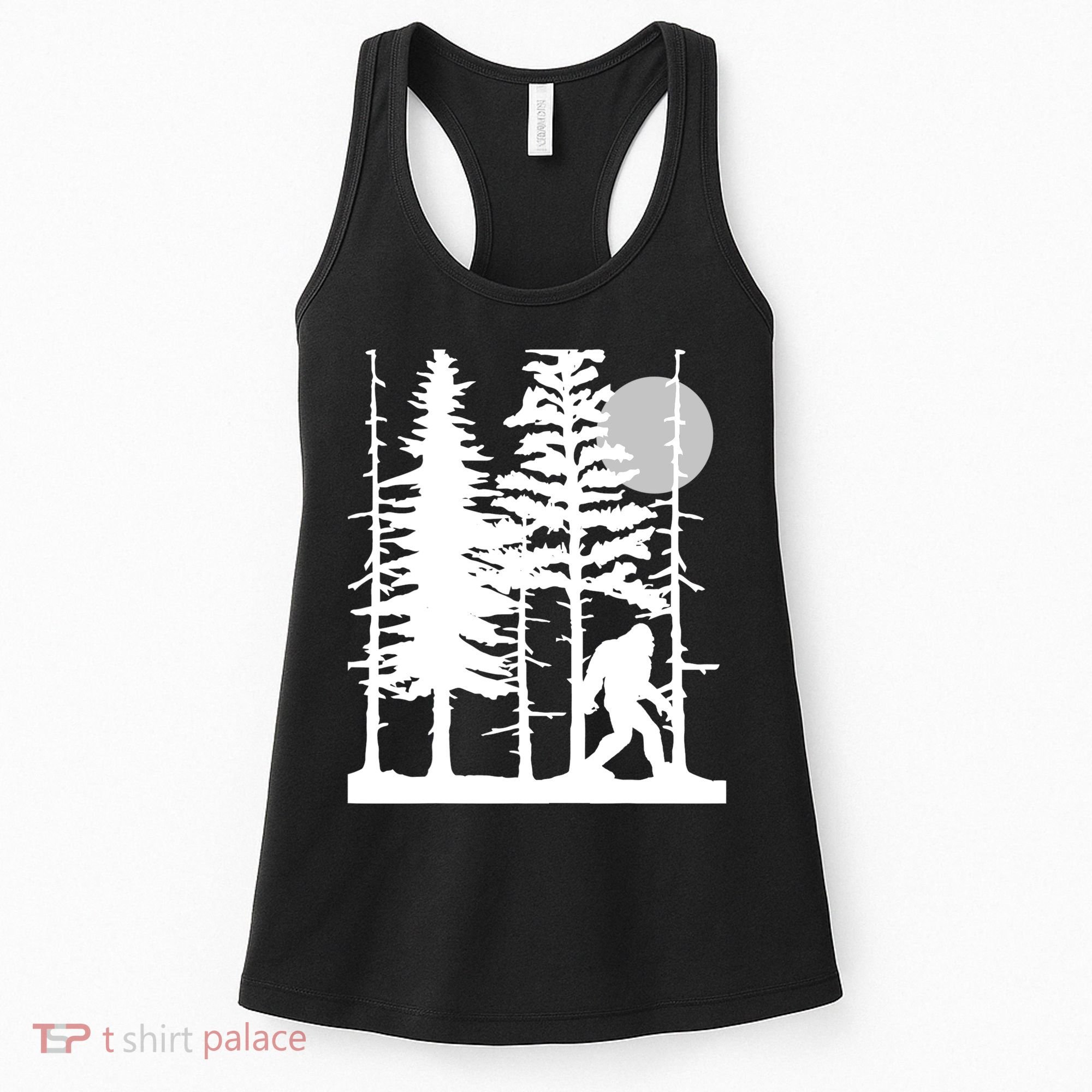 Bigfoot Hiding In Forest For Sasquatch Believers Women's Tank Top
