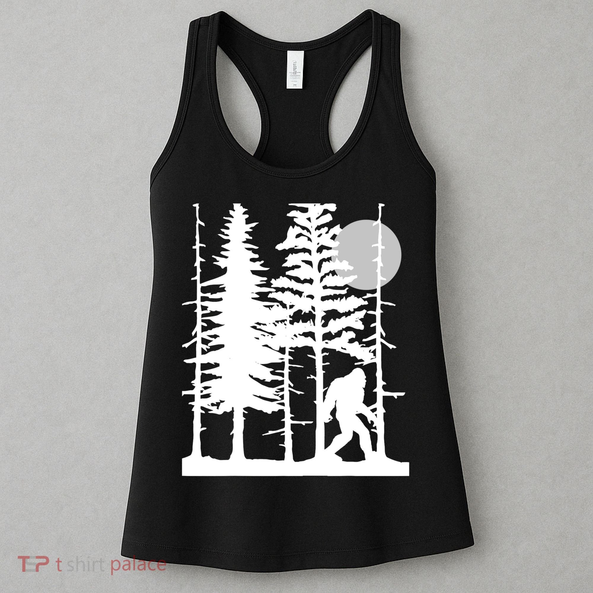 Bigfoot Hiding In Forest For Sasquatch Believers Women's Tank Top
