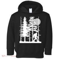 Bigfoot Hiding In Forest For Sasquatch Believers Toddler Hoodie thumb 0