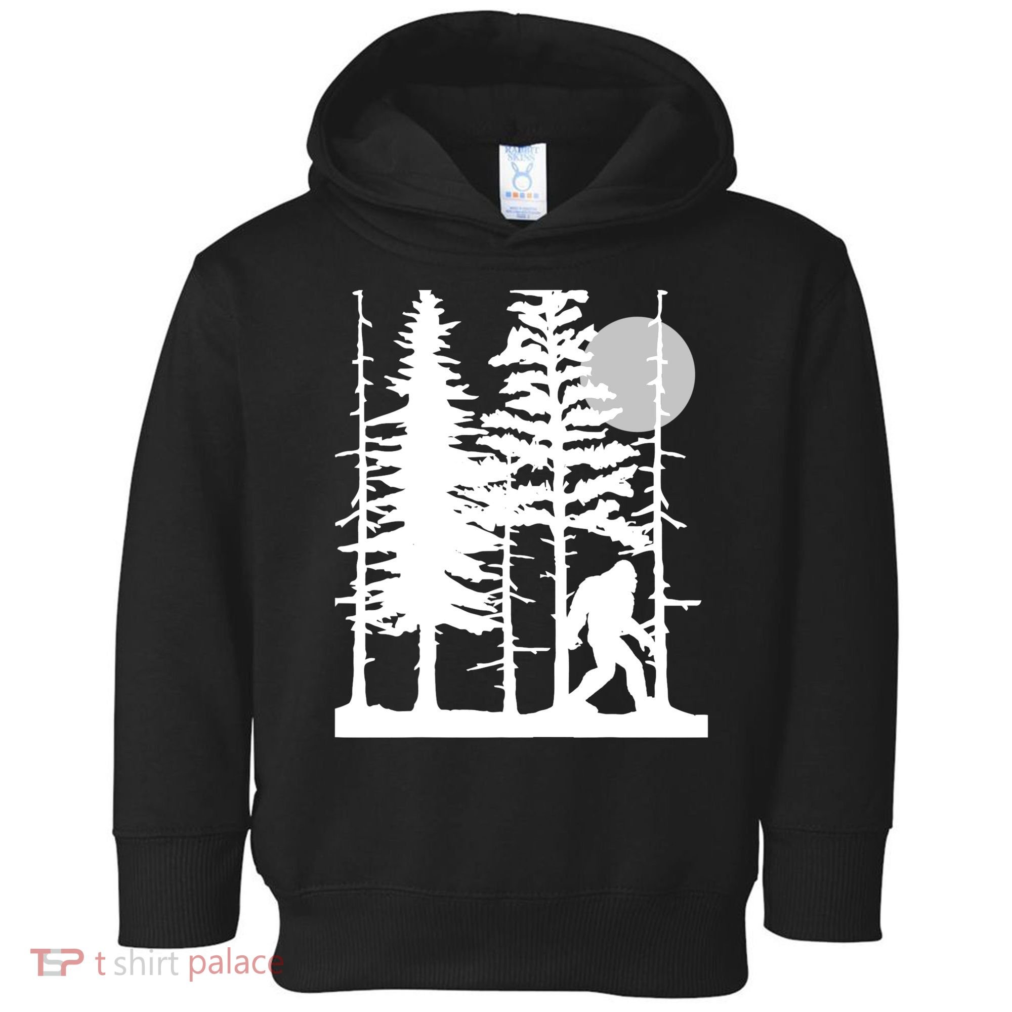 Bigfoot Hiding In Forest For Sasquatch Believers Toddler Hoodie