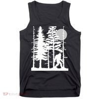 Bigfoot Hiding In Forest For Sasquatch Believers Tank Top thumb 0