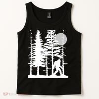 Bigfoot Hiding In Forest For Sasquatch Believers Tank Top thumb 2