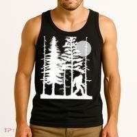 Bigfoot Hiding In Forest For Sasquatch Believers Tank Top thumb 3
