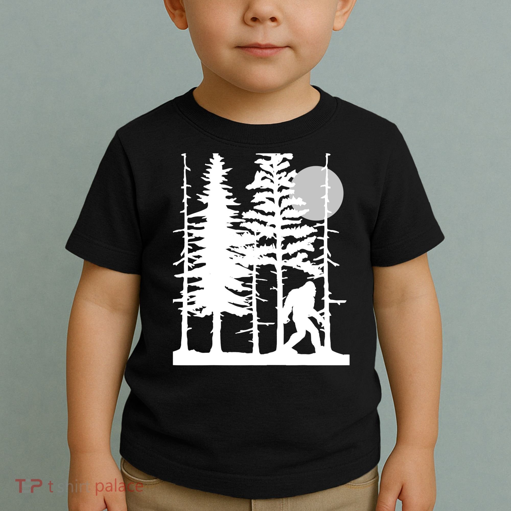 Bigfoot Hiding In Forest For Sasquatch Believers Toddler T-Shirt
