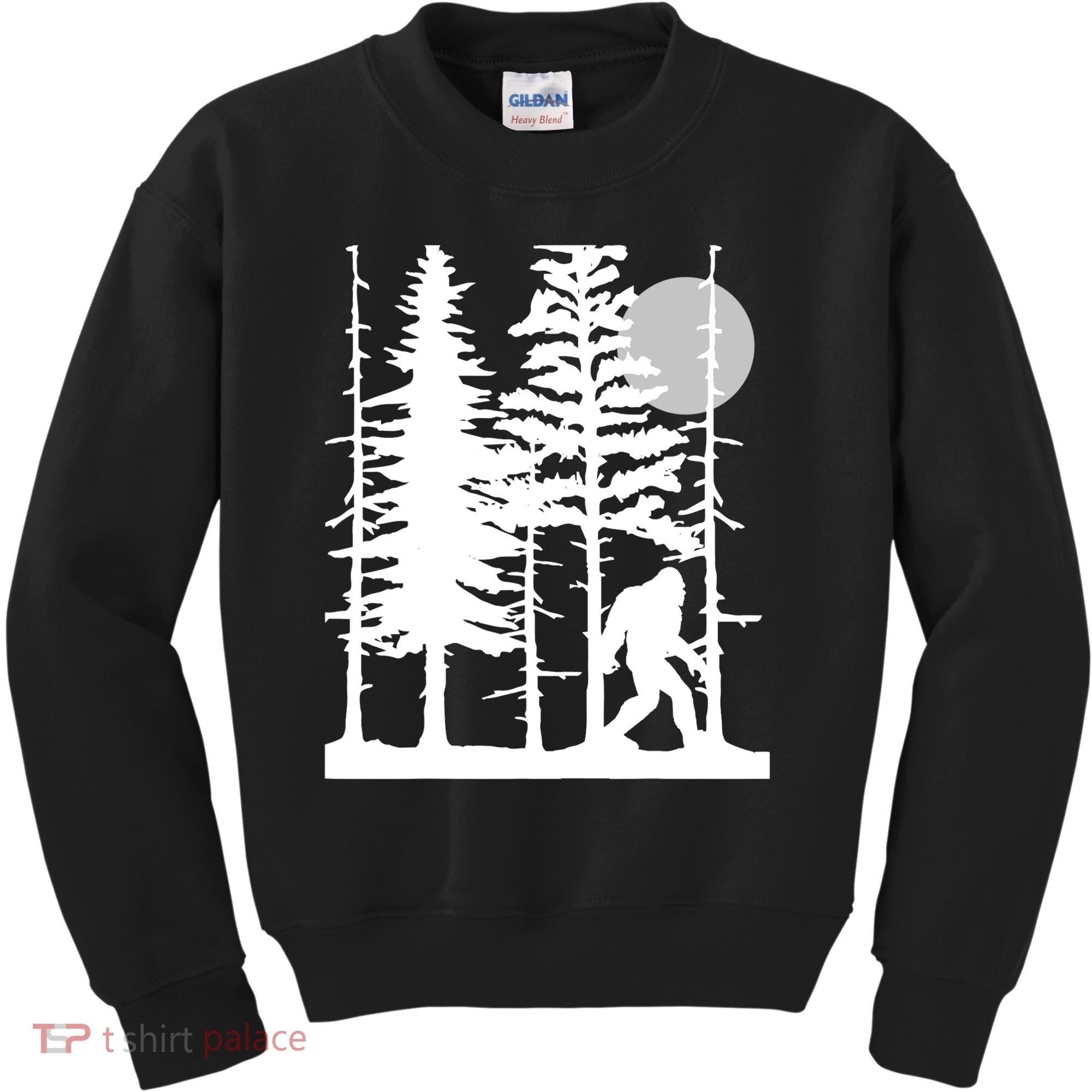 Bigfoot Hiding In Forest For Sasquatch Believers Kids Sweatshirt