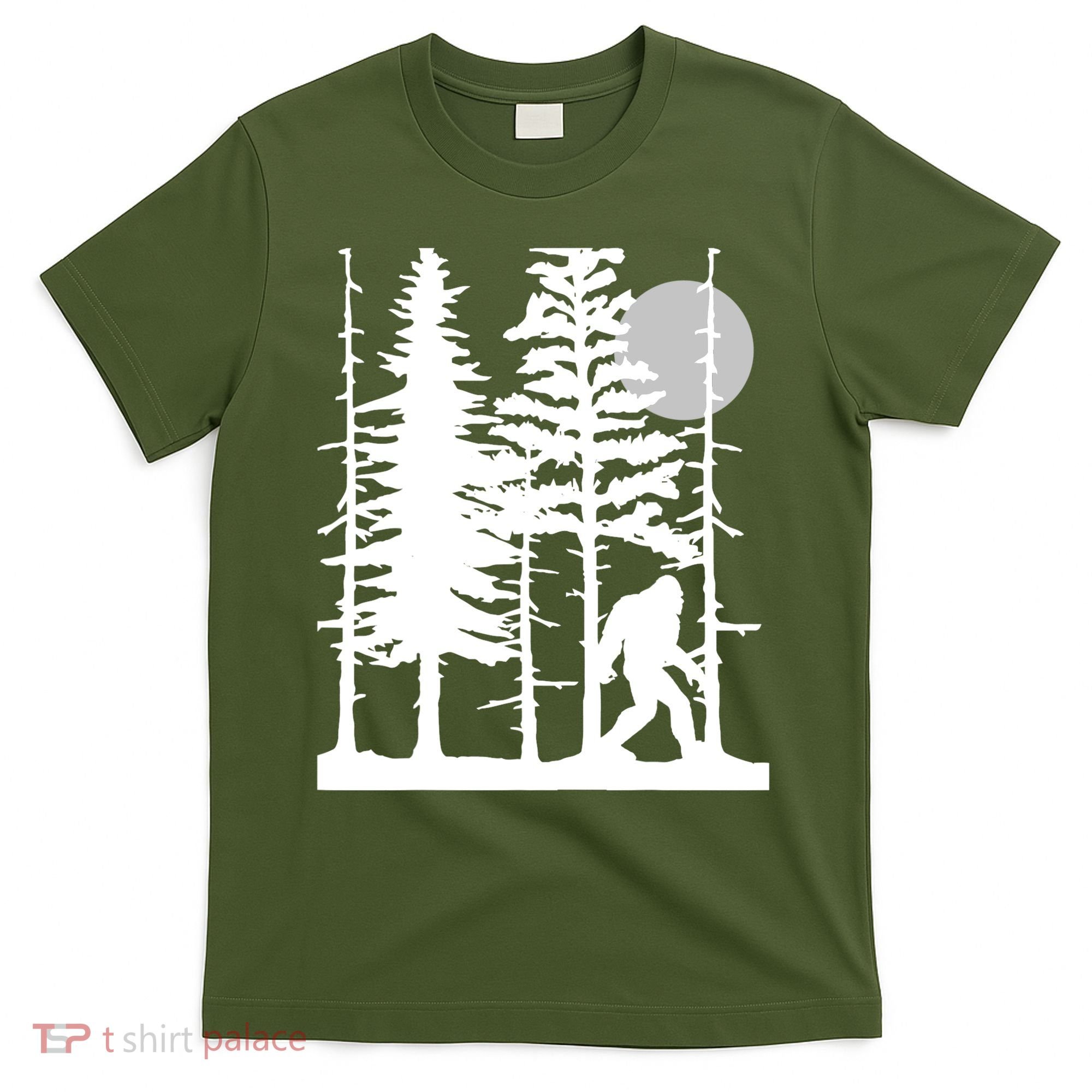 Bigfoot Hiding In Forest For Sasquatch Believers T-Shirt